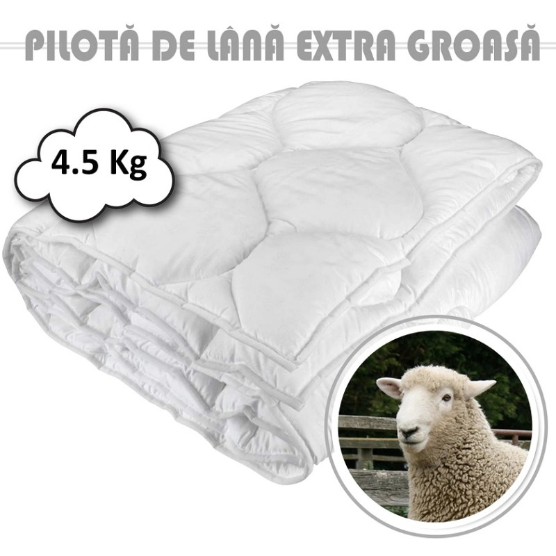 PILOTĂ LÂNĂ DAMASC 4.5 Kg 200cm x 215cm